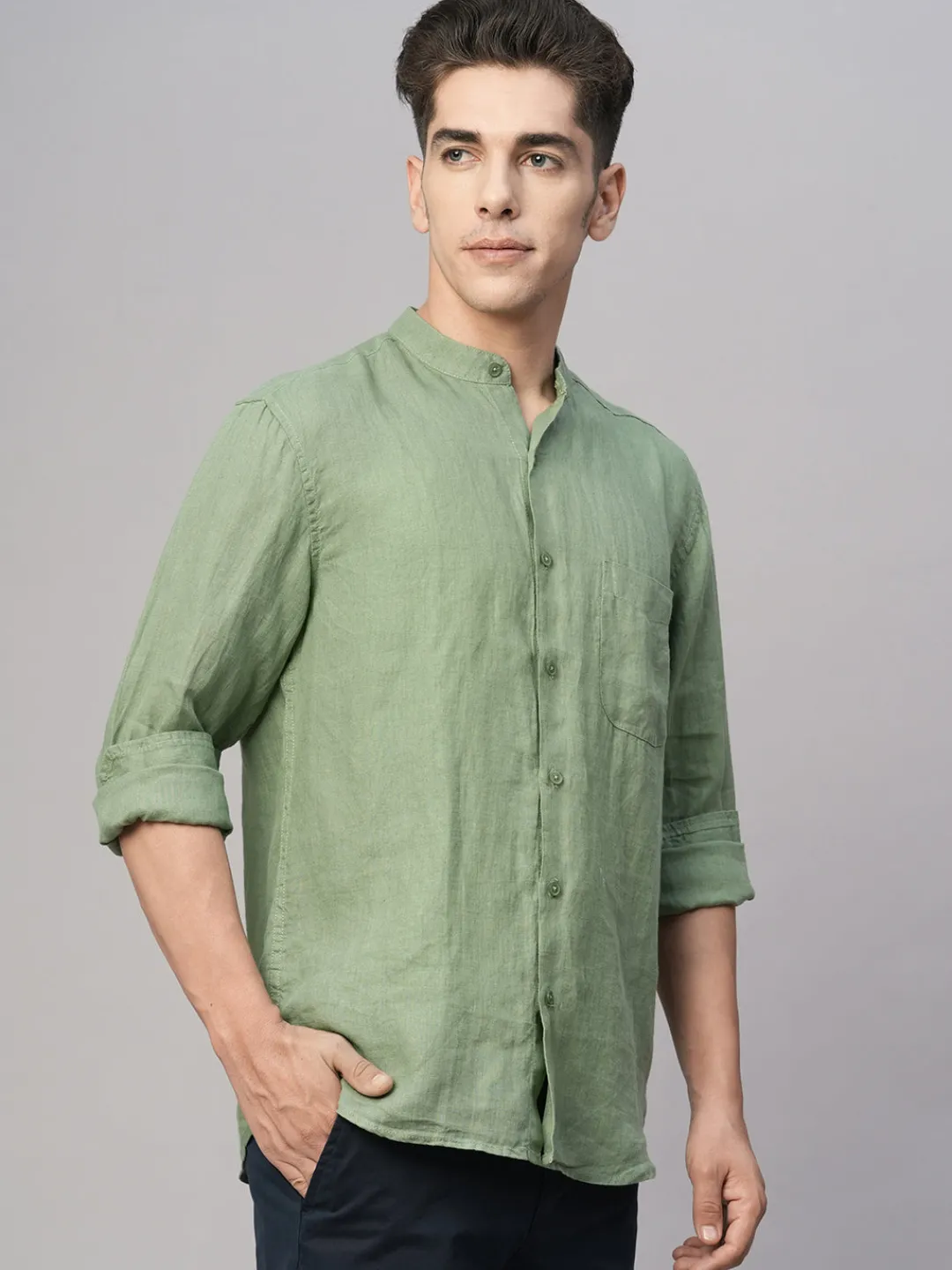 Women Cottonworld Shirts | Shirts^Men's Linen Regular Fit Shirt