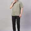 Women Cottonworld Solid | Solid^Men's 100% Cotton Regular Fit Shirt