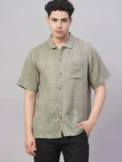 Women Cottonworld Solid | Solid^Men's 100% Cotton Regular Fit Shirt