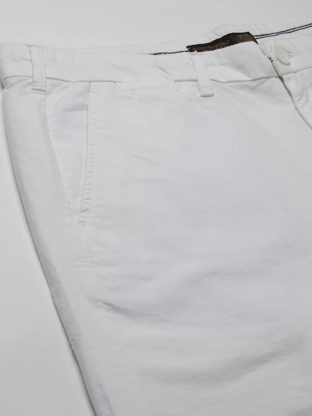 Cottonworld Regular Fit^Men's Cotton Lycra Regular Fit Pant