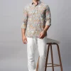 Women Cottonworld Print | Print^Men's Cotton Regular Fit Printed Shirt