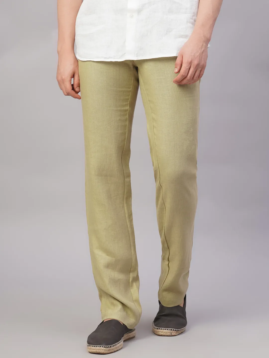 Cottonworld 100% Linen Pants | 100% Linen Pants^Men's 100% Linen Regular Fit Pant