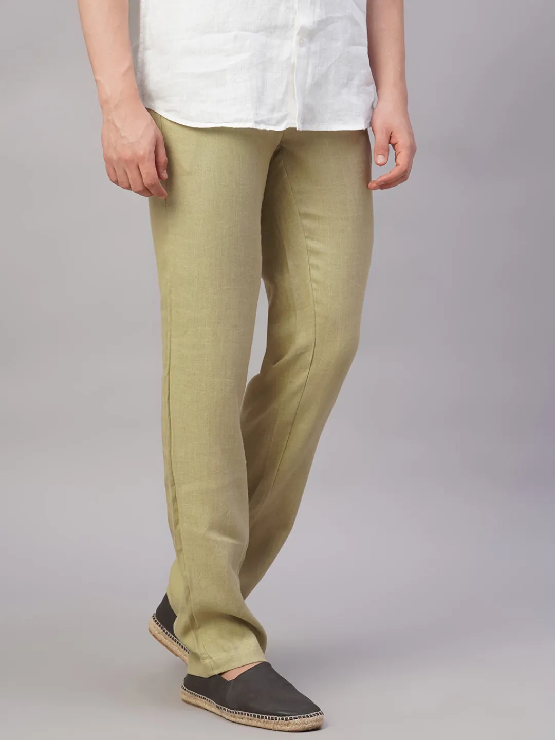 Cottonworld 100% Linen Pants | 100% Linen Pants^Men's 100% Linen Regular Fit Pant