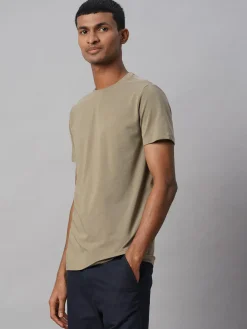 Cottonworld Men | Regular Fit^Men's Cotton Bamboo Elastane Regular Fit Tshirt