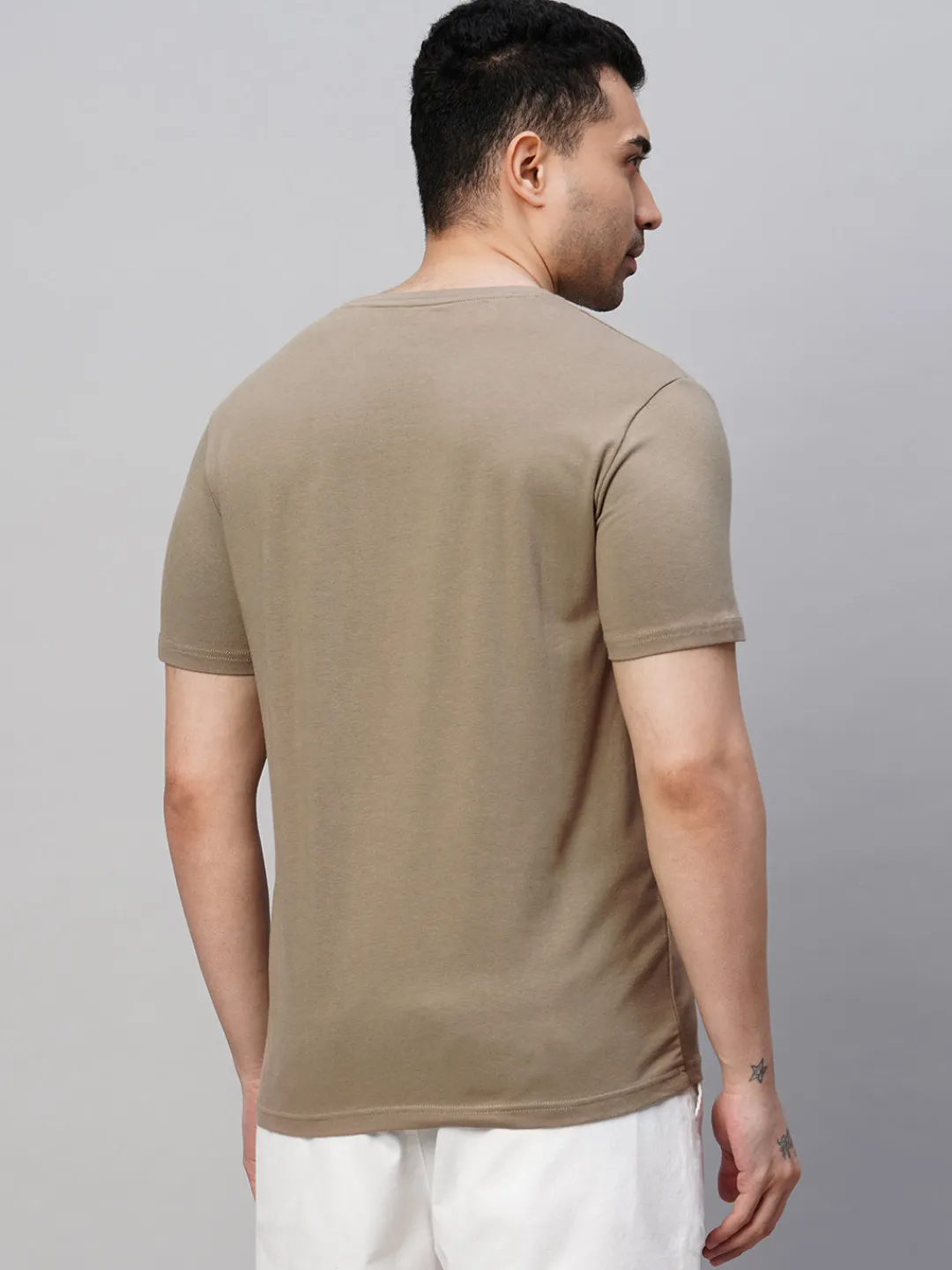 Cottonworld Men | Regular Fit^Men's Cotton Bamboo Elastane Regular Fit Tshirt