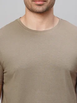 Cottonworld Men | Regular Fit^Men's Cotton Bamboo Elastane Regular Fit Tshirt