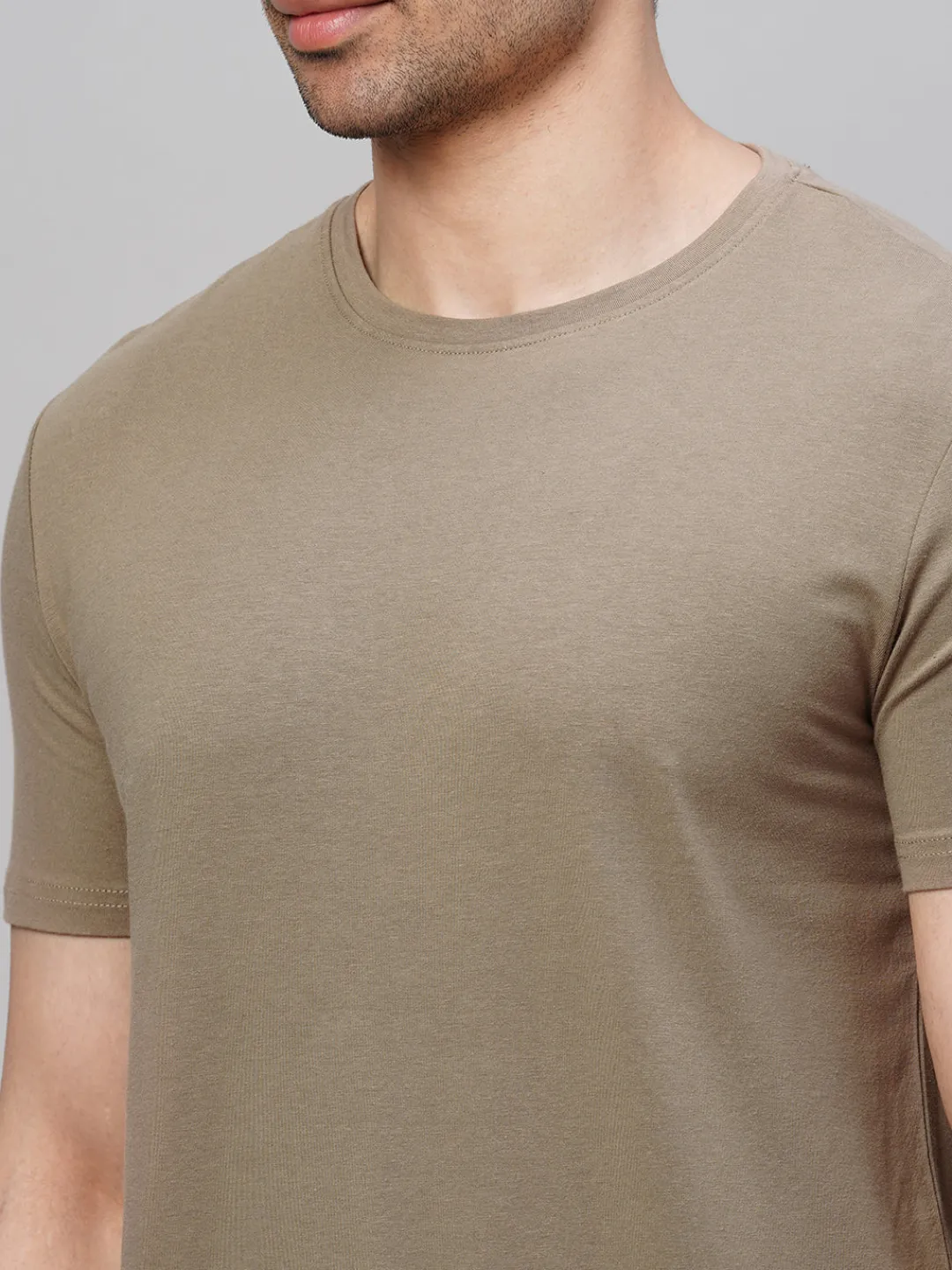 Cottonworld Men | Regular Fit^Men's Cotton Bamboo Elastane Regular Fit Tshirt