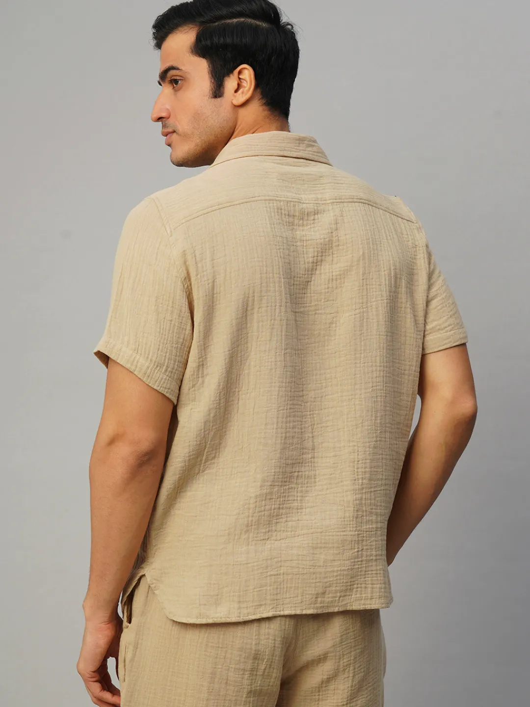 Women Cottonworld Solid | Solid^Men's Cotton Loose Fit Shirt