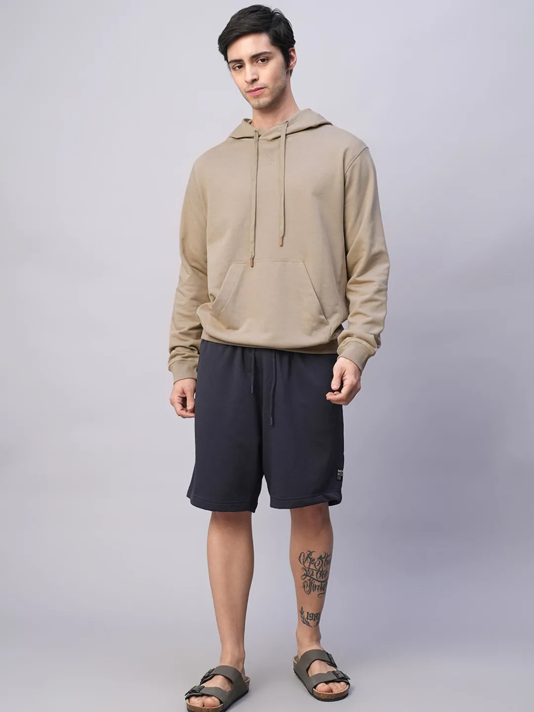 Cottonworld Men | Regular Fit^Men's Organic Cotton Regular Fit Hoodie Sweatshirt