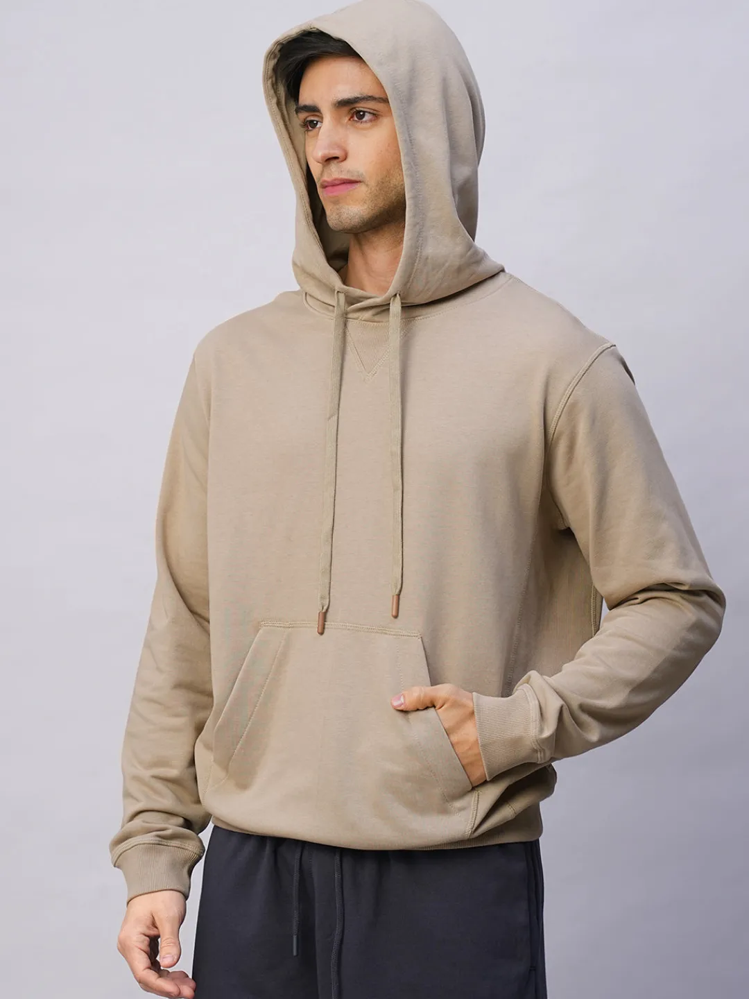 Cottonworld Men | Regular Fit^Men's Organic Cotton Regular Fit Hoodie Sweatshirt