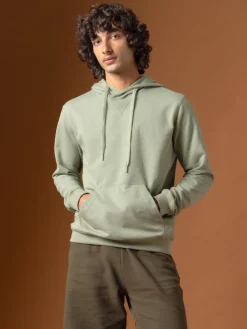 Cottonworld Men | Regular Fit^Men's Organic Cotton Regular Fit Hoodie Sweatshirt