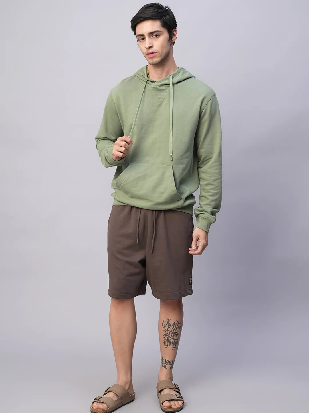 Cottonworld Men | Regular Fit^Men's Organic Cotton Regular Fit Hoodie Sweatshirt