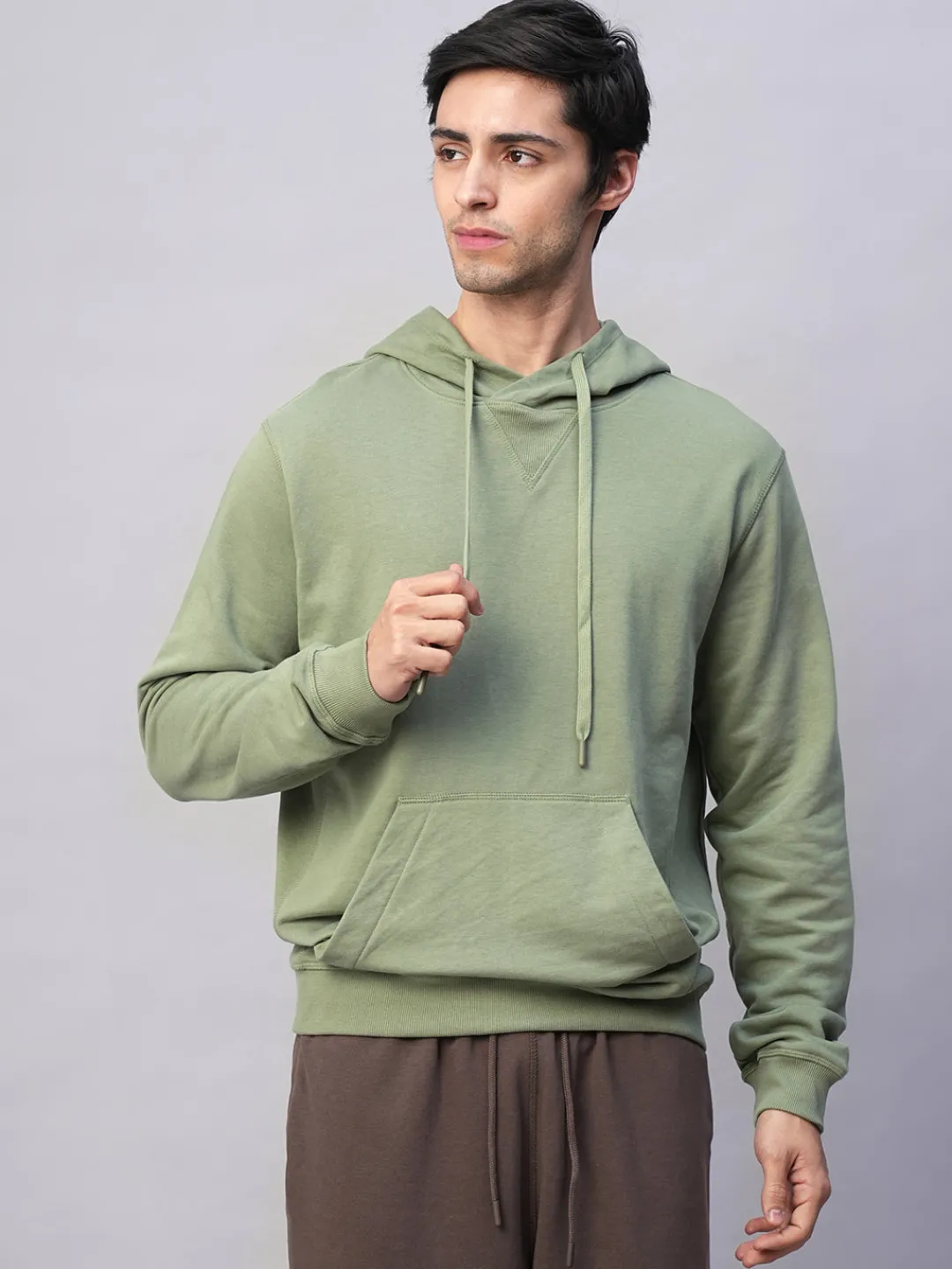 Cottonworld Men | Regular Fit^Men's Organic Cotton Regular Fit Hoodie Sweatshirt