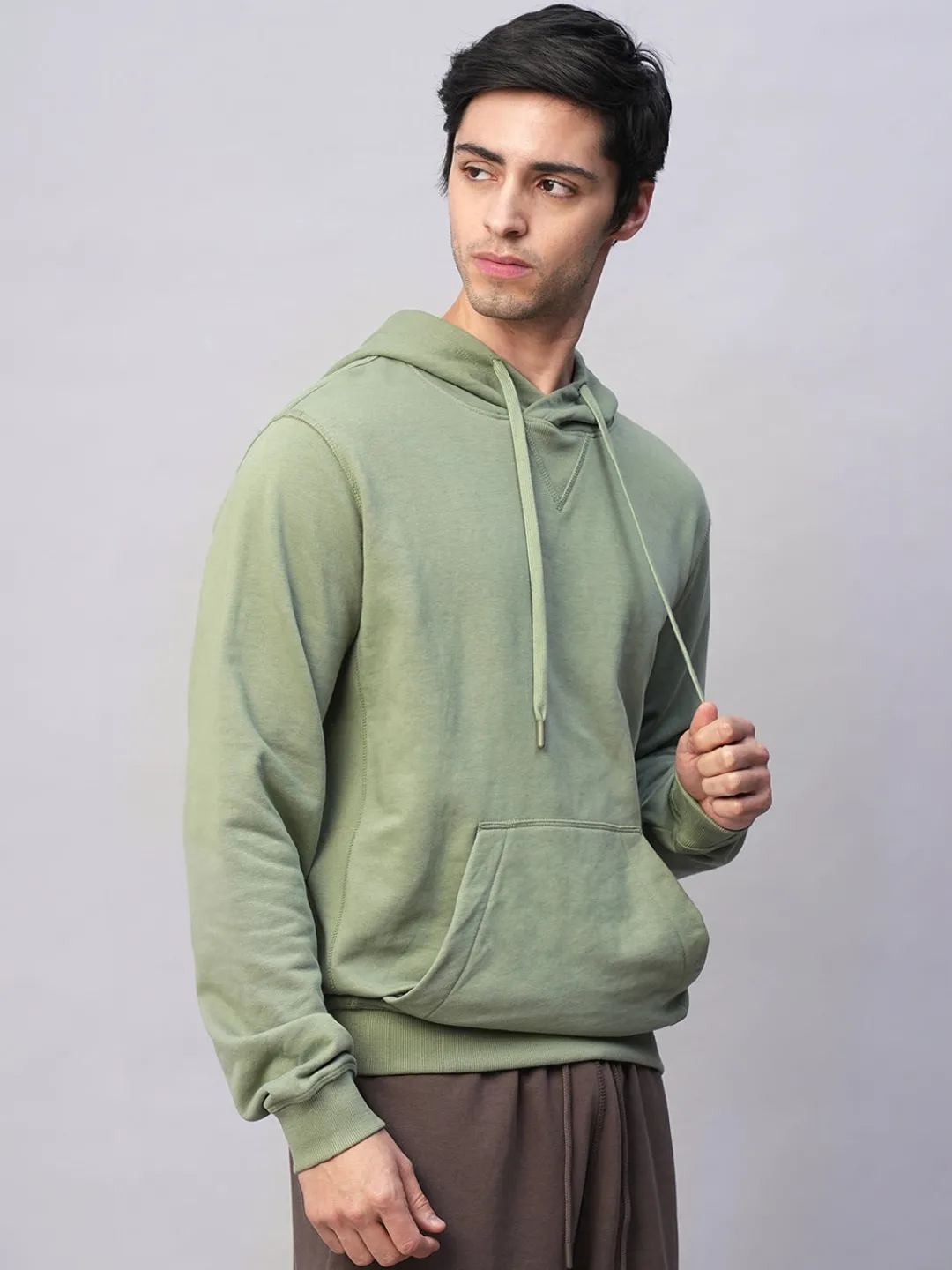 Cottonworld Men | Regular Fit^Men's Organic Cotton Regular Fit Hoodie Sweatshirt