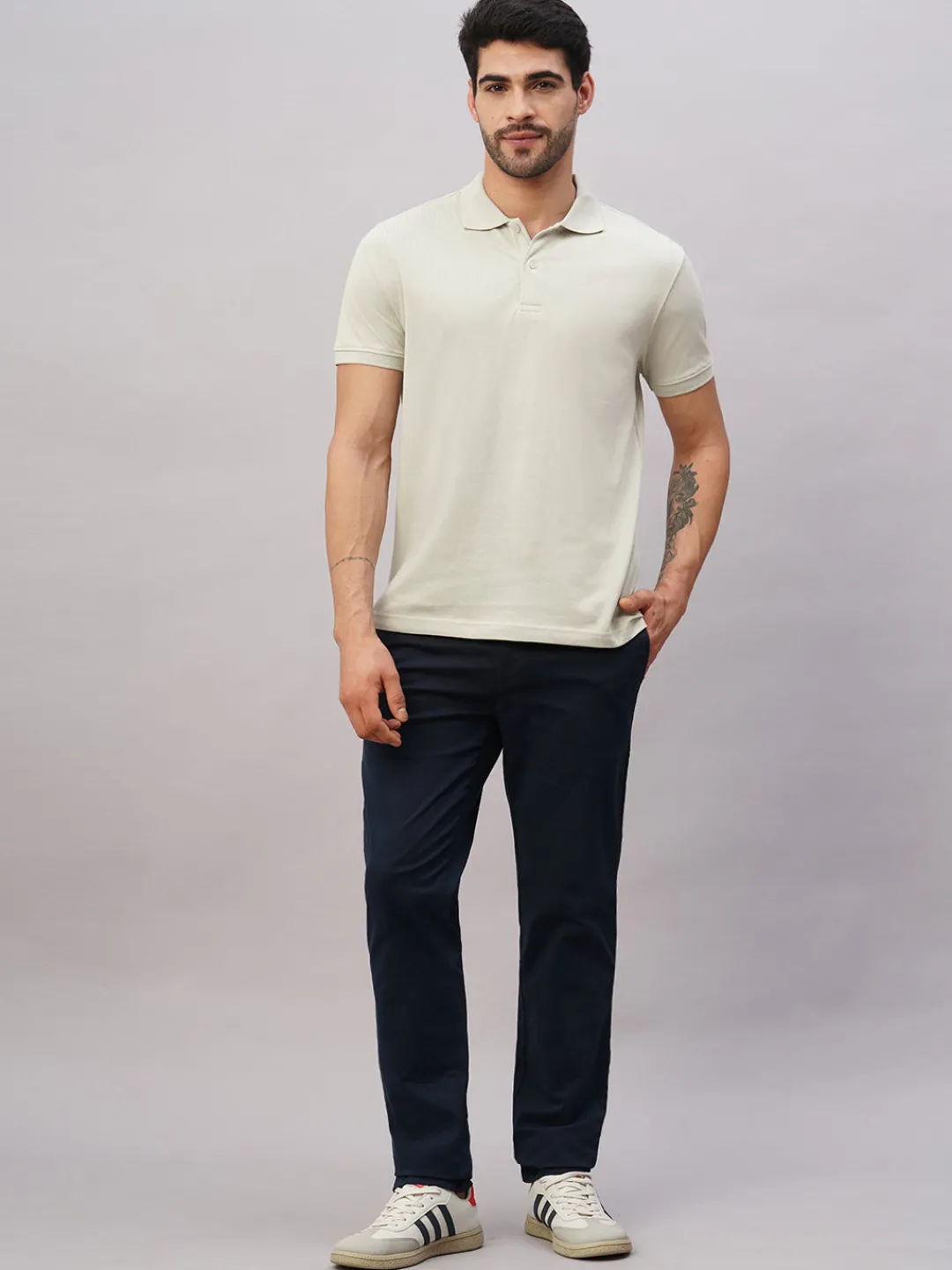 Cottonworld Regular Fit | Polo^Men's Cotton Regular Fit Tshirt