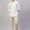 Women Cottonworld 100% Linen Shirts | 100% Linen Shirts^Men's 100% Linen Regular Fit Shirt