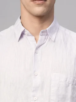 Women Cottonworld 100% Linen Shirts | 100% Linen Shirts^Men's 100% Linen Regular Fit Shirt