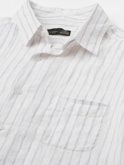 Women Cottonworld 100% Linen Shirts | 100% Linen Shirts^Men's 100% Linen Regular Fit Shirt