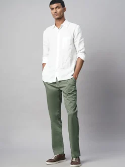Cottonworld Regular Fit^Men's Cotton Lycra Regular Fit Pant