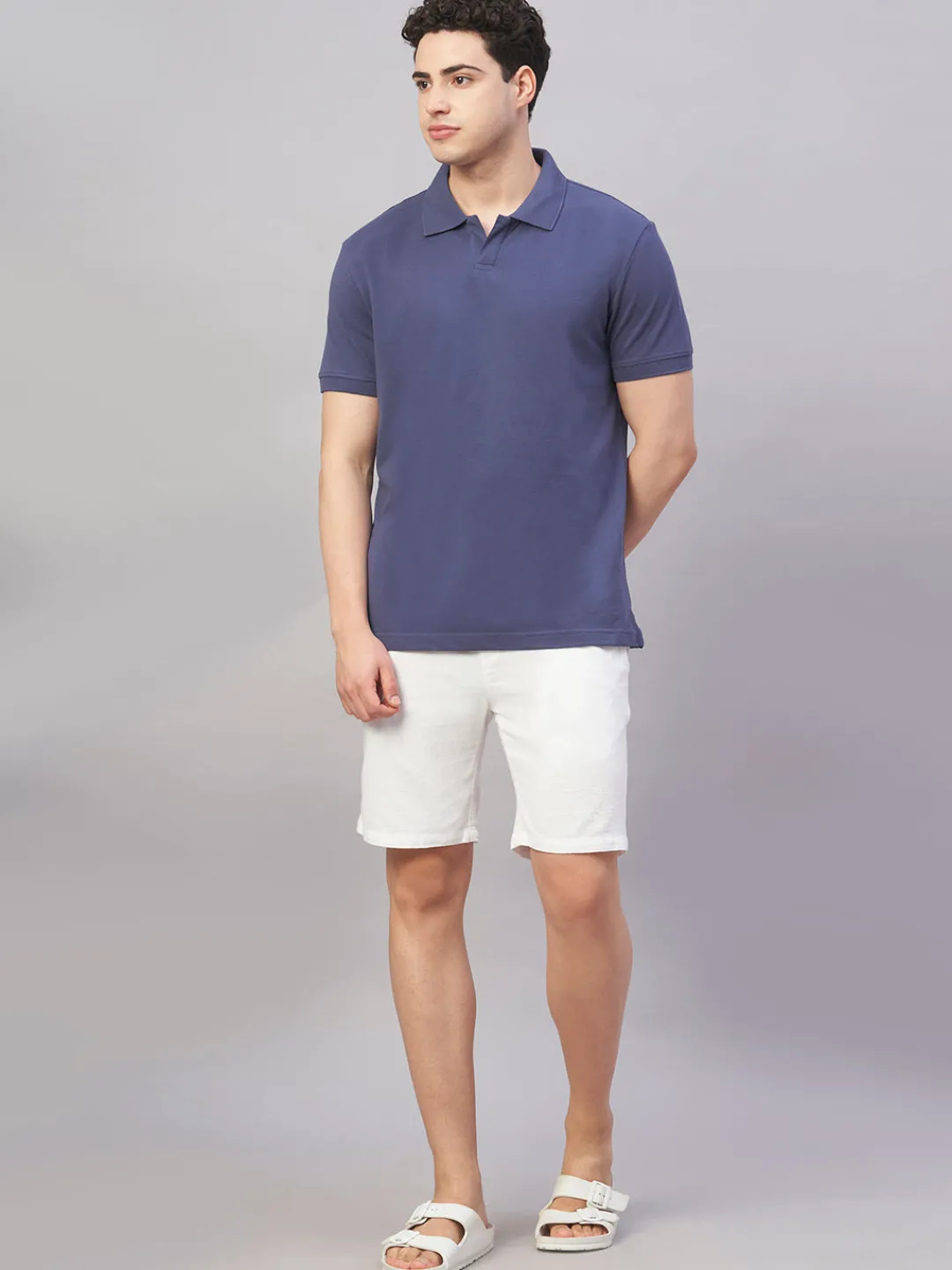 Cottonworld Regular Fit | Polo^Men's 100% Cotton Regular Fit Tshirt