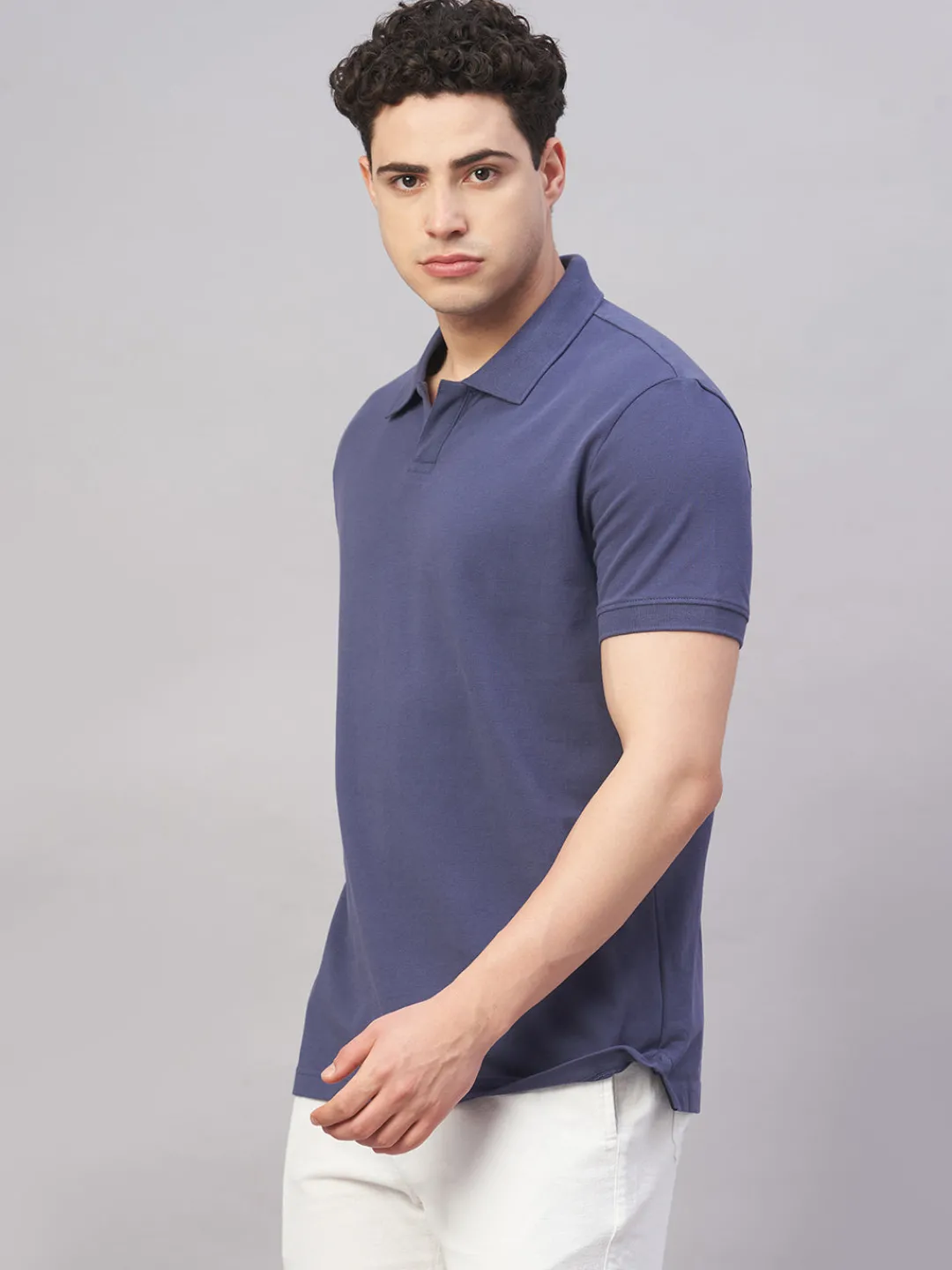 Cottonworld Regular Fit | Polo^Men's 100% Cotton Regular Fit Tshirt