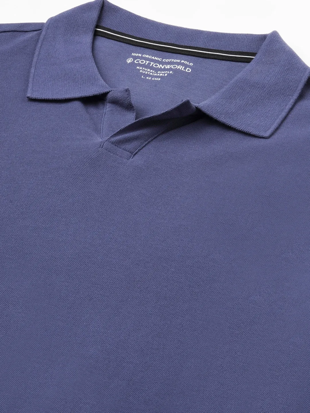 Cottonworld Regular Fit | Polo^Men's 100% Cotton Regular Fit Tshirt