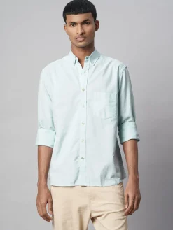 Women Cottonworld Solid | Solid^Men's 100% Cotton Regular Fit Shirt