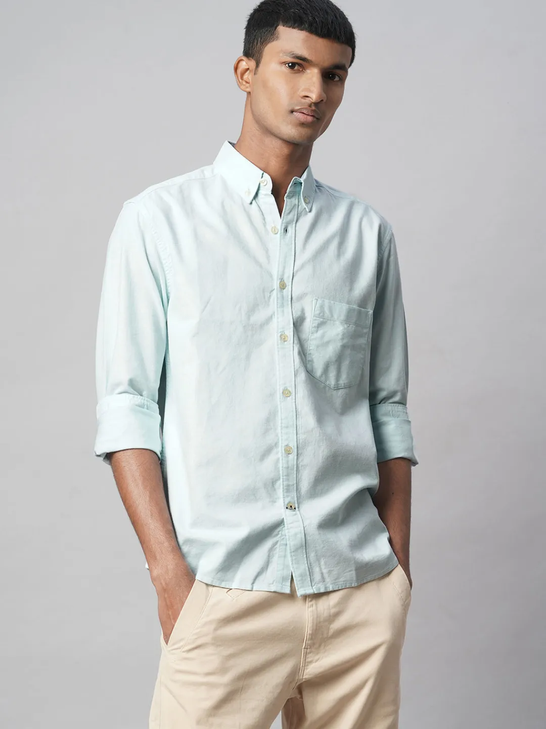 Women Cottonworld Solid | Solid^Men's 100% Cotton Regular Fit Shirt