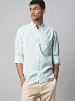 Women Cottonworld Solid | Solid^Men's 100% Cotton Regular Fit Shirt