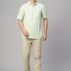 Women Cottonworld 100% Linen Shirts | 100% Linen Shirts^Men's 100% Linen Regular Fit Shirt