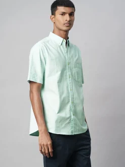 Women Cottonworld Solid | Solid^Men's Oxford 100% Cotton Regular Fit Shirt