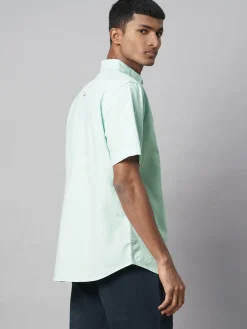 Women Cottonworld Solid | Solid^Men's Oxford 100% Cotton Regular Fit Shirt