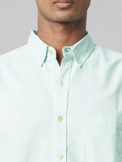 Women Cottonworld Solid | Solid^Men's Oxford 100% Cotton Regular Fit Shirt