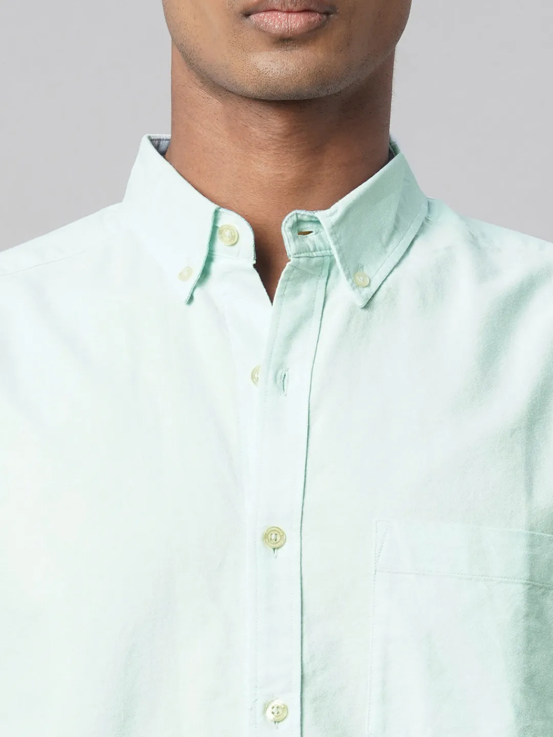 Women Cottonworld Solid | Solid^Men's Oxford 100% Cotton Regular Fit Shirt