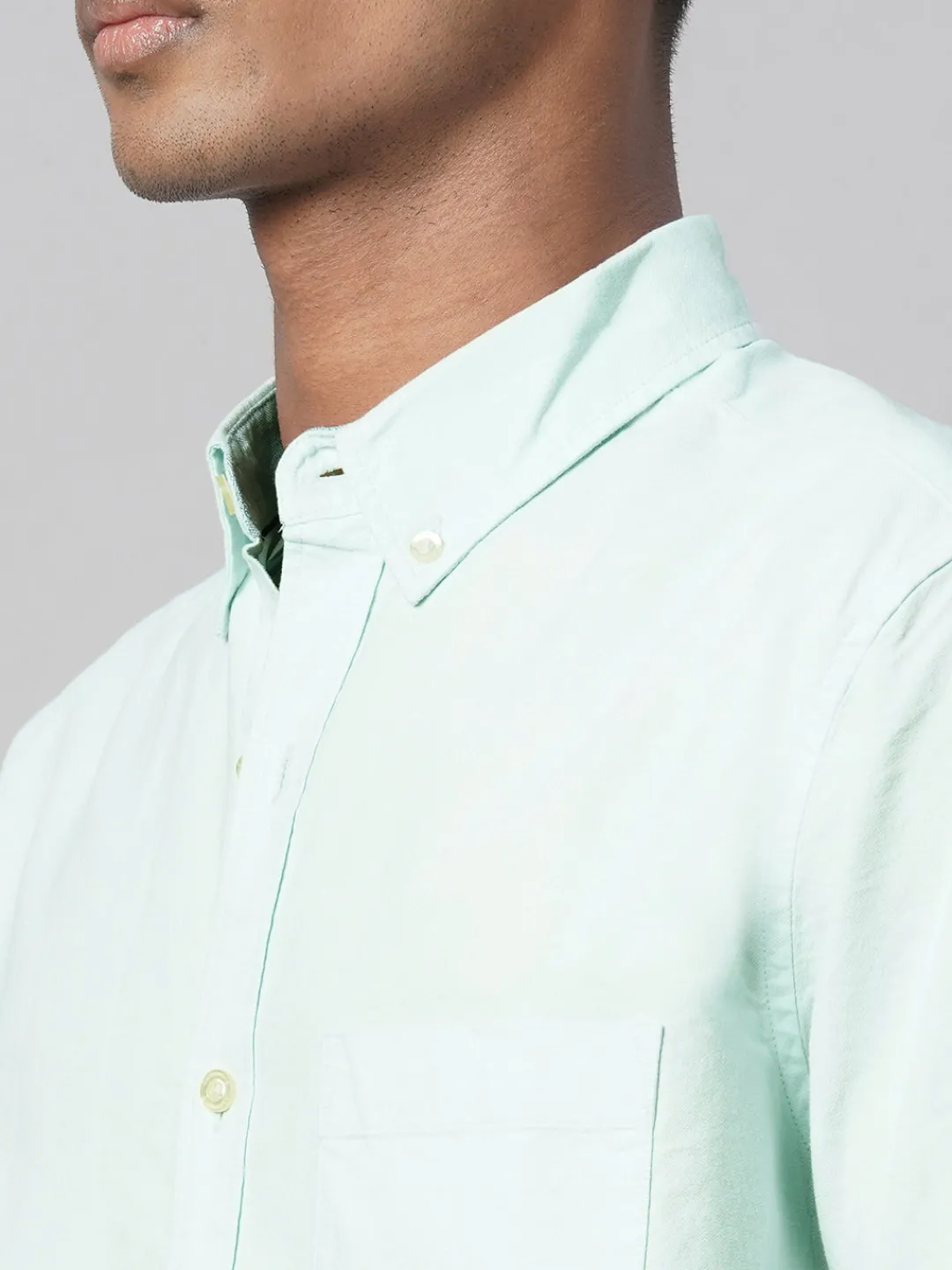 Women Cottonworld Solid | Solid^Men's Oxford 100% Cotton Regular Fit Shirt