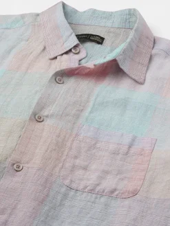 Women Cottonworld 100% Linen Shirts | 100% Linen Shirts^Men's 100% Linen Regular Fit Shirt