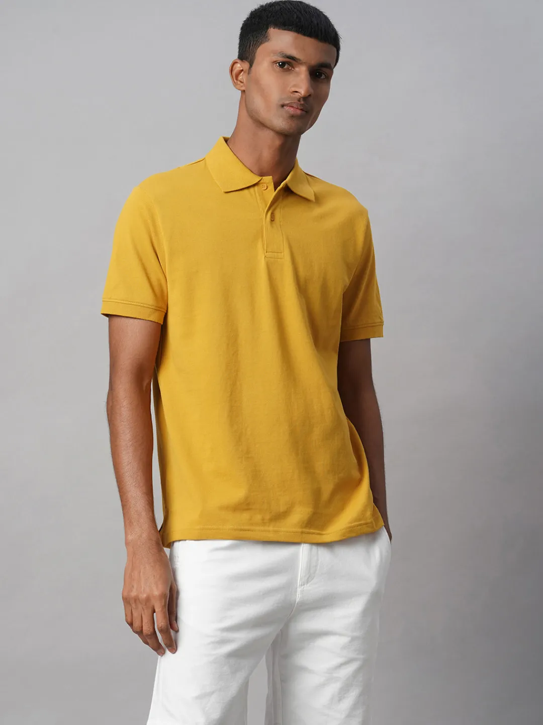 Cottonworld Regular Fit | Polo^Men's 100% Cotton Regular Fit Tshirt