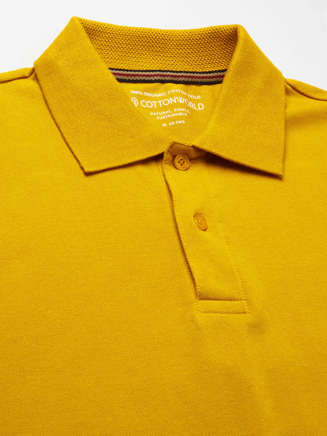 Cottonworld Regular Fit | Polo^Men's 100% Cotton Regular Fit Tshirt