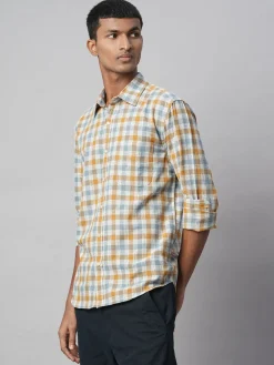 Women Cottonworld Shirts | Shirts^Men's Cotton Linen Regular Fit Shirt