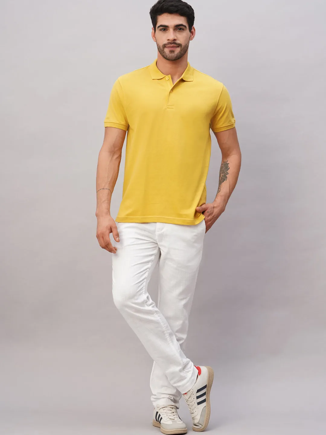 Cottonworld Regular Fit | Polo^Men's Cotton Regular Fit Tshirt
