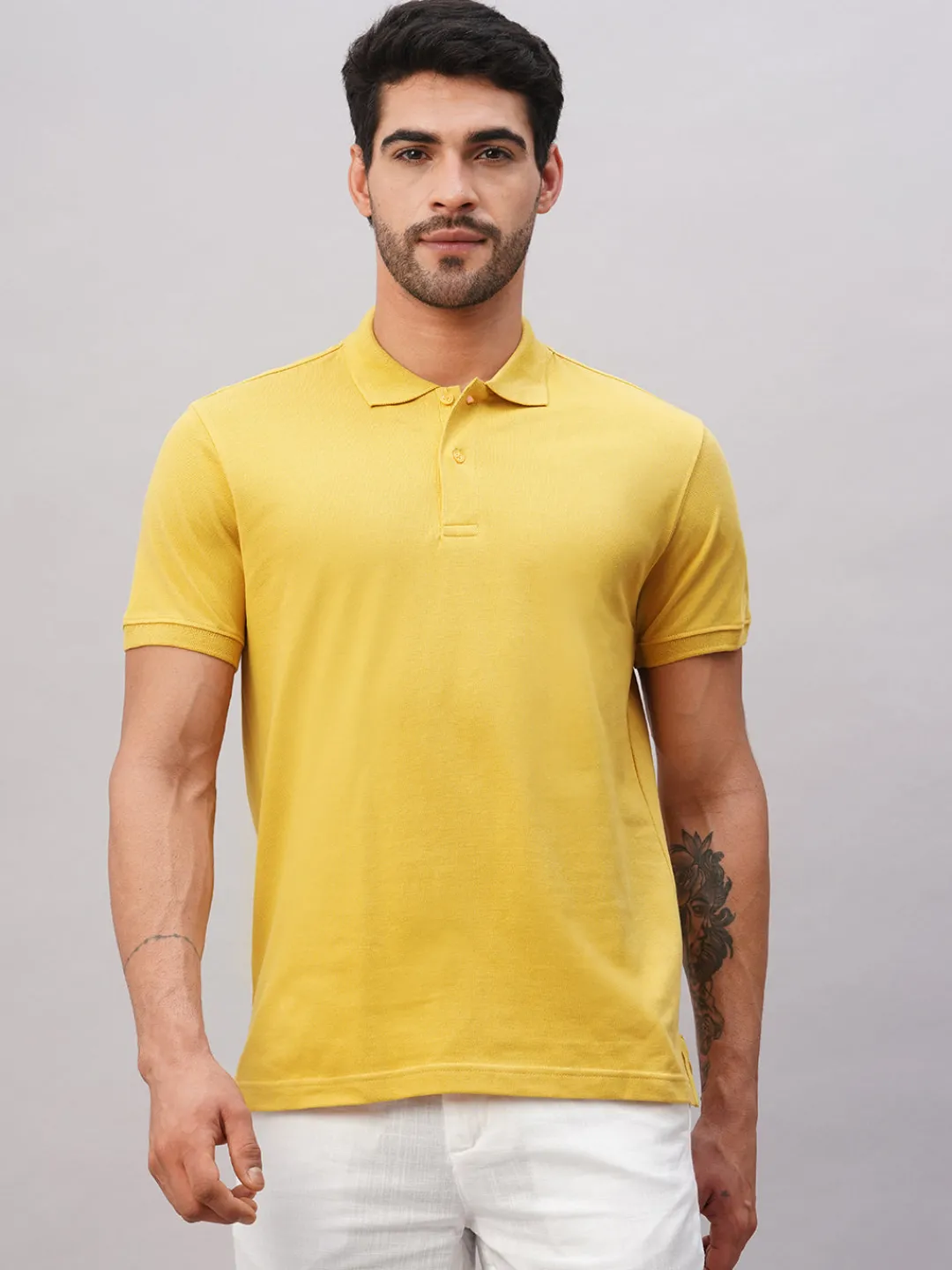 Cottonworld Regular Fit | Polo^Men's Cotton Regular Fit Tshirt