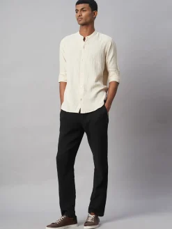 Women Cottonworld Solid | Solid^Men's 100% Cotton Loose Fit Shirt