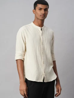 Women Cottonworld Solid | Solid^Men's 100% Cotton Loose Fit Shirt