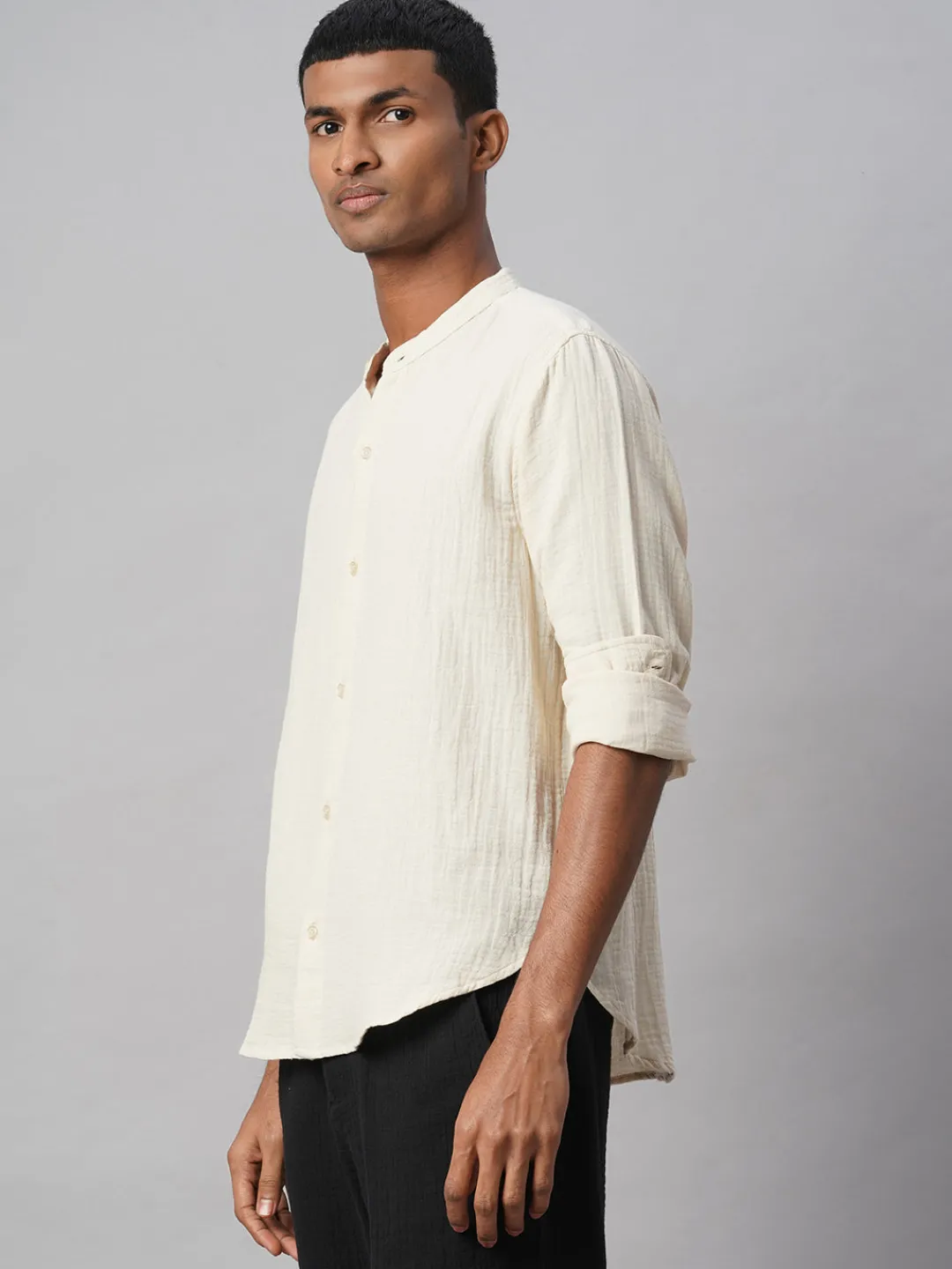 Women Cottonworld Solid | Solid^Men's 100% Cotton Loose Fit Shirt