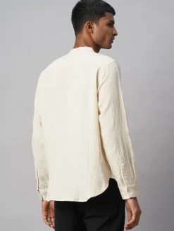 Women Cottonworld Solid | Solid^Men's 100% Cotton Loose Fit Shirt