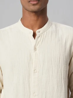 Women Cottonworld Solid | Solid^Men's 100% Cotton Loose Fit Shirt
