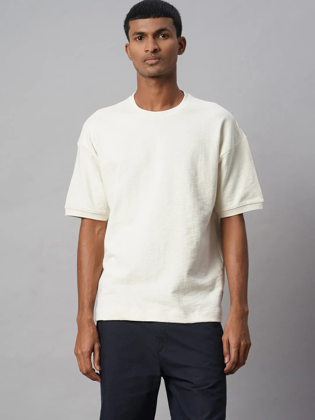 Cottonworld Basic | Round Neck^Men's 100% Cotton Regular Fit Tshirt