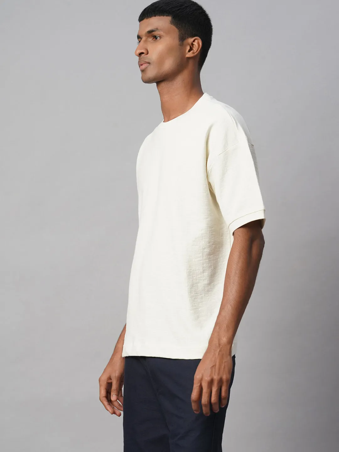 Cottonworld Basic | Round Neck^Men's 100% Cotton Regular Fit Tshirt