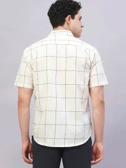 Women Cottonworld Checkered | Checkered^Men's 100% Cotton Regular Fit Shirt