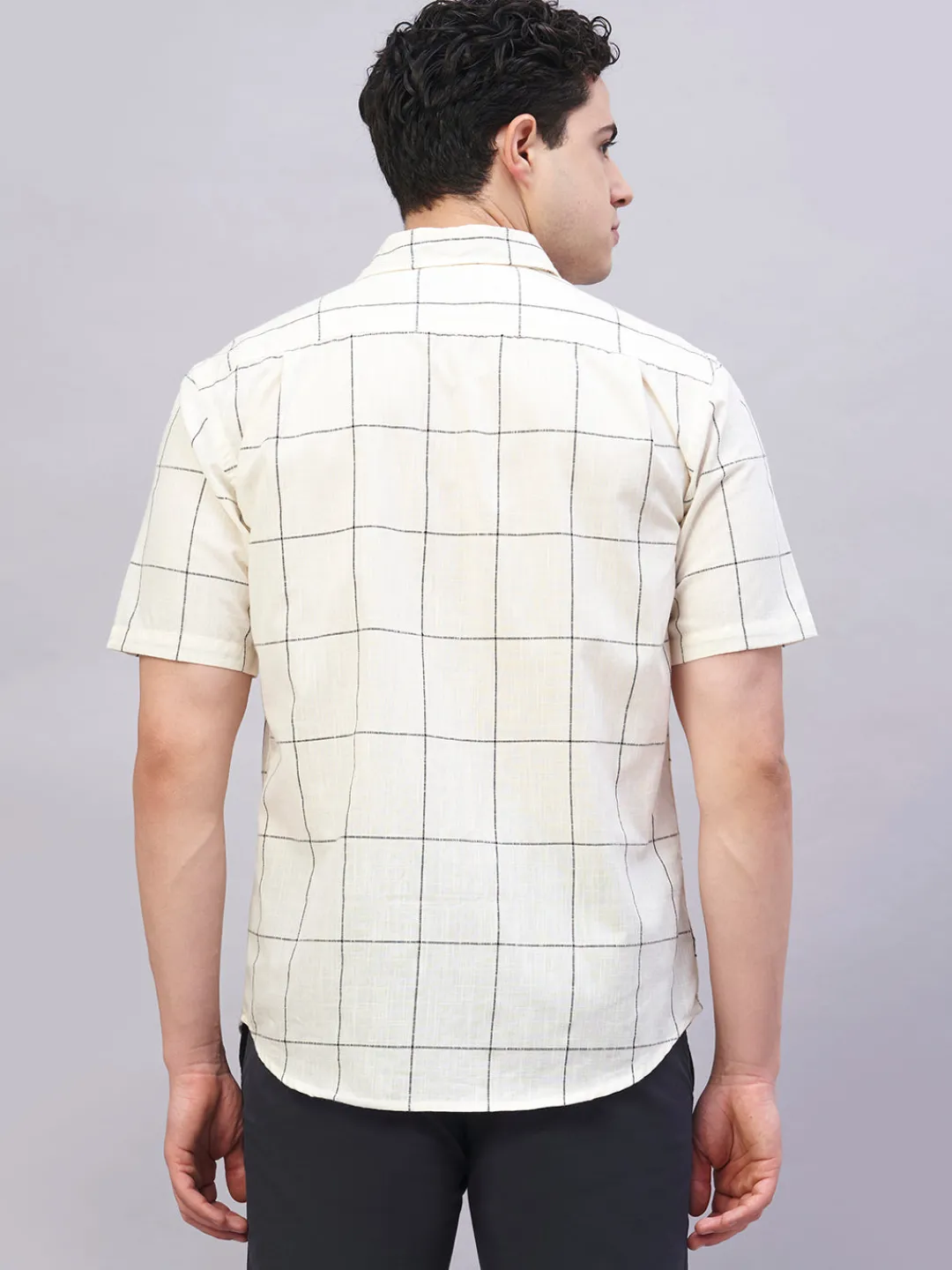 Women Cottonworld Checkered | Checkered^Men's 100% Cotton Regular Fit Shirt